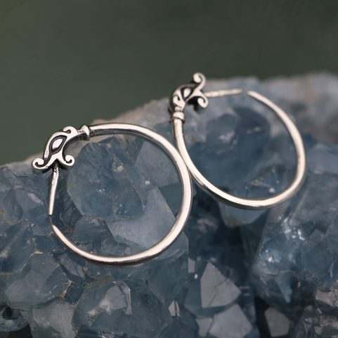 DRAGONS - SILVER EARRINGS, REPLICAS GOLDEN HORDE AG 925