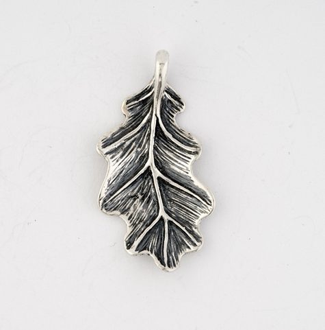 FEUILLE DE CHÊNE, PENDENTIF, ARGENT 925
