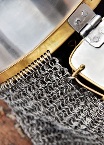 CASQUE COPPERGATE, AVEC PONT DE CHAÎNE NON RIVETÉ, ACIER DE 1,6 MM