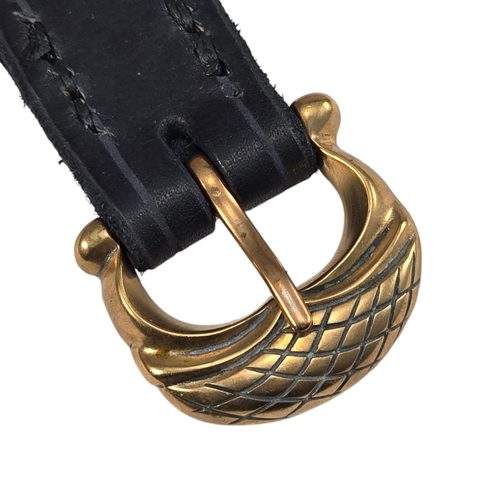 MEDIEVAL LEATHER BELT, BLACK