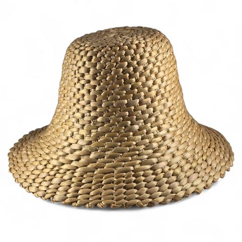 KLOBOUK STŘEDOVĚKÝ, RUČNĚ PLETENÝ Z OROBINCE, DLE MACIEJOWSKÉHO BIBLE