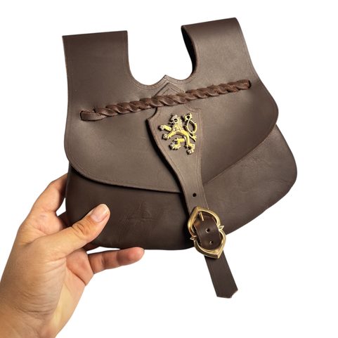 LION BOHEMIA, ESCARCELLE MÉDIÉVALE