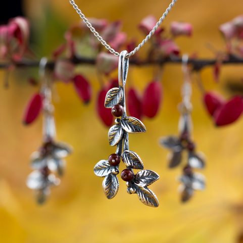 CRANBERRIES, PENDANT, SILVER