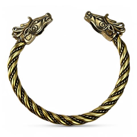 FIANNA, CELTIC DEER, BRACELET, BRASS