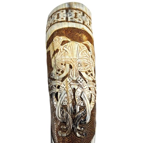 ODIN, DECORATED VIKING HORN