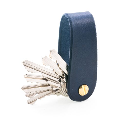 MORLEY, LEATHER KEYCHAIN