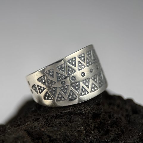 VIKING RING, STERLING SILVER, REPLICA