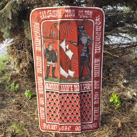 MEDIEVAL PAVISE, DAVID AND GOLIATH, BOHEMIA