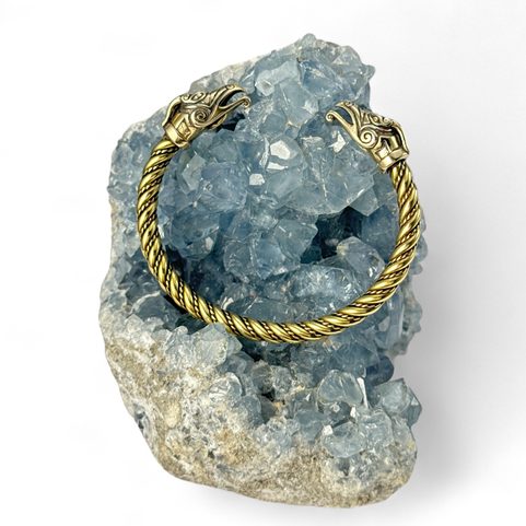 CELTIC DRAGON, BRASS BRACELET