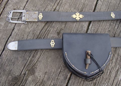 SAC ET CEINTURE DE LUXE, NOIR