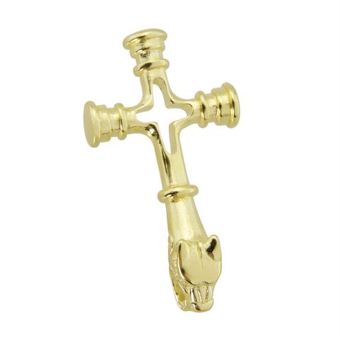 FENRIR ISLAND WOLFKREUZ, 14K GOLD