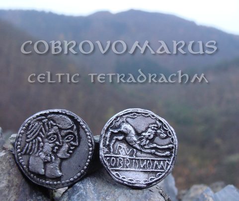 COBROVOMARUS, CELTIC TETRADRACHM, REPLICA