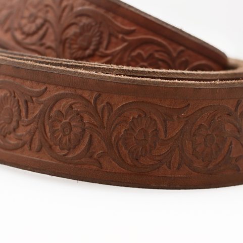 FLORES, CEINTURE BELT, MARRON