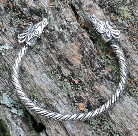 FIANNA, CELTIC DEER, SILVER BRACELET