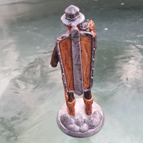 HUSSITE WITH MACE - BUST, MINIATURE