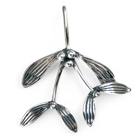 DRUID MISTLETOE, PENDANT, SILVER