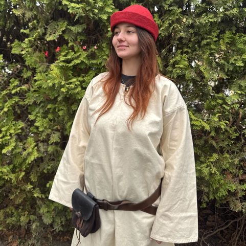 CHAPEAU DE FEUTRE MÉDIÉVAL, LAINE