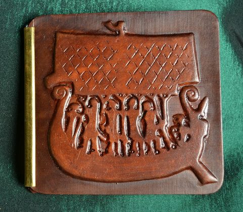 VIKING SHIP, LEATHER WALLET