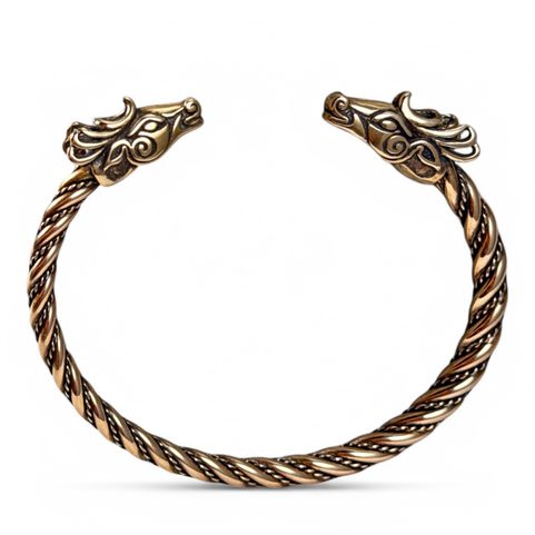 FIANNA, KELTISCHER HIRSCH, BRONZE-ARMBAND