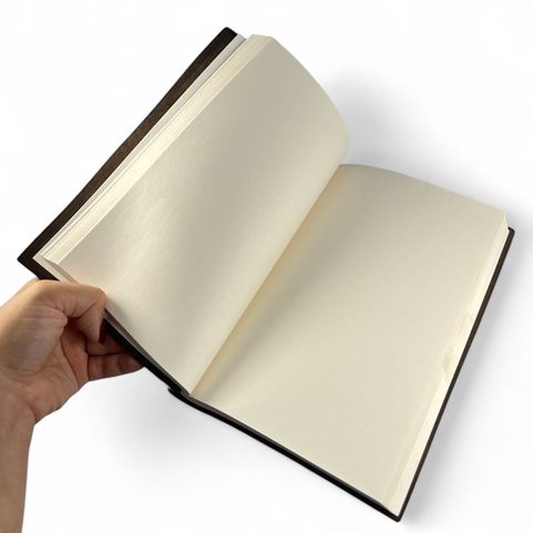 BOHEMIA, MEDIEVAL LEATHER NOTEBOOK, UNLINED, BROWN