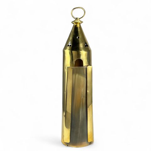 MEDIEVAL LANTERN, BRASS