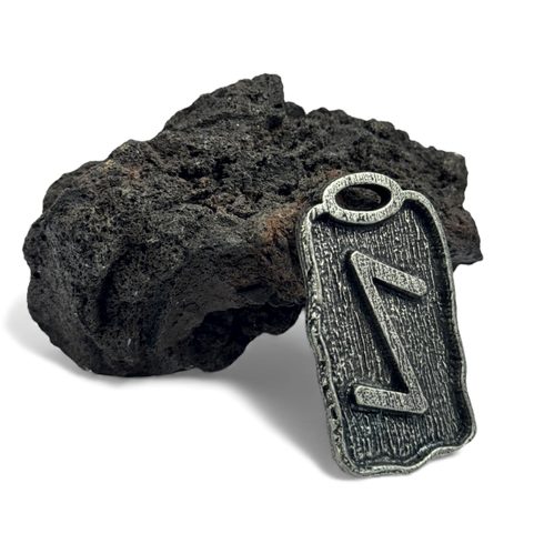 IHWAZ - RUNE TALISMAN, ZINC