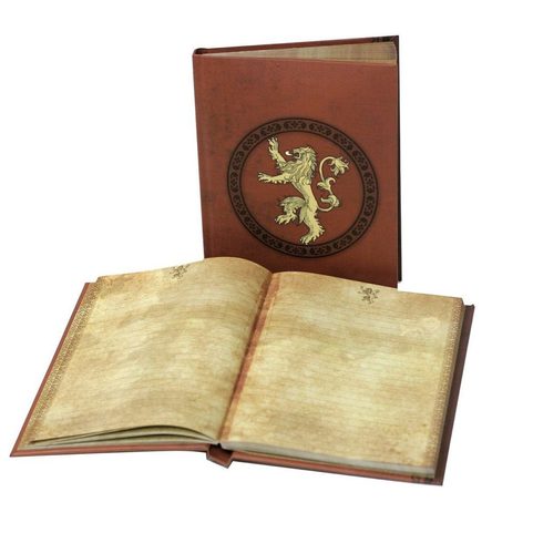 GAME OF THRONES - LANNISTER, NOTEBOOK WITH LIGHT