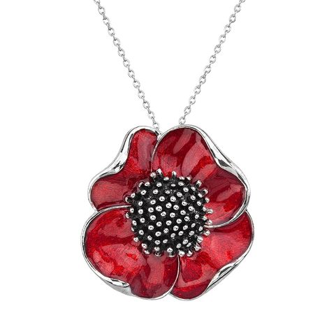 REMEMBRANCE POPPY - NECKLACE