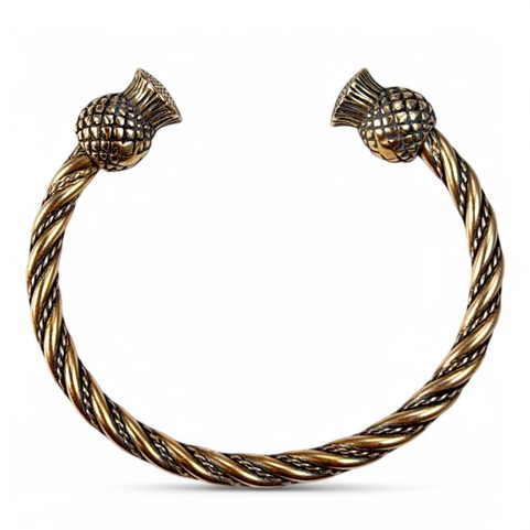 SCOTTISH THISTLE - ALBA, BRONZE BRACELET