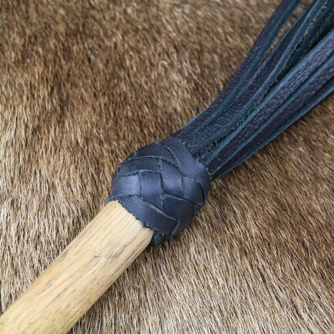 LEATHER QUIRTS, BLACK AND WOOD