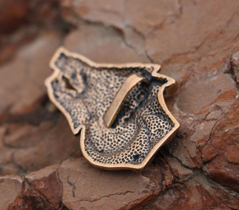 CELTIC BOAR - HEAD, BRONZE PENDANT