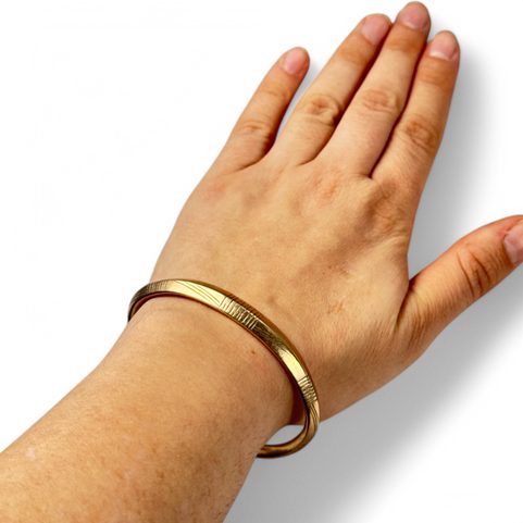 GROOVED BRACELET, BRONZE