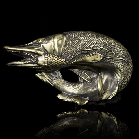 PIKE, BELT BUCKLE, BRASS