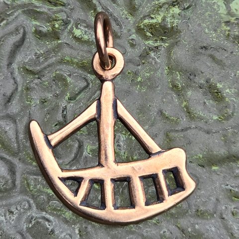 FANAS, BATEAU SÂME, PENDENTIF, BRONZE