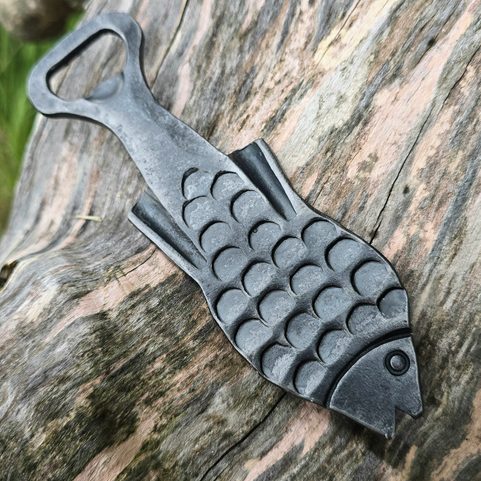 CARP, FORGED BEER OPENER FOR FISHERMEN