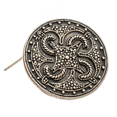 VIKING BROOCH THUMBY-BIENEBEK, REPLICA, BRONZE