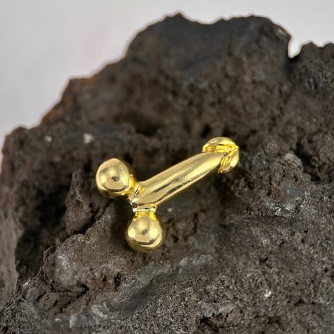 FASCINUS, ROMAN PHALLIC PENDANT GOLD PLATED