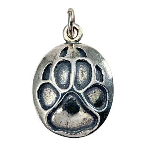 WOLF TRACK, PENDANT, STERLING SILVER