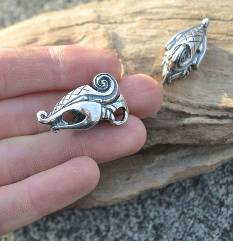 DREKI, PENDENTIF DE STYLE VIKING, ARGENT STERLING