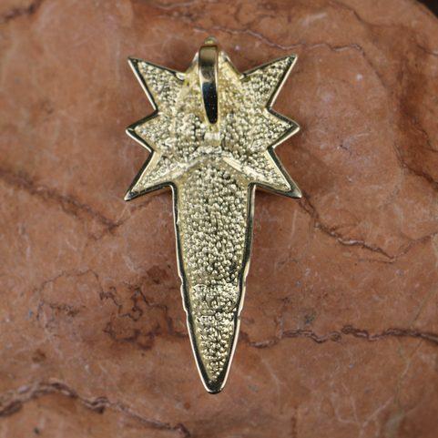 PERUN SLAVIC GOD, PENDANT, GOLD PLATED