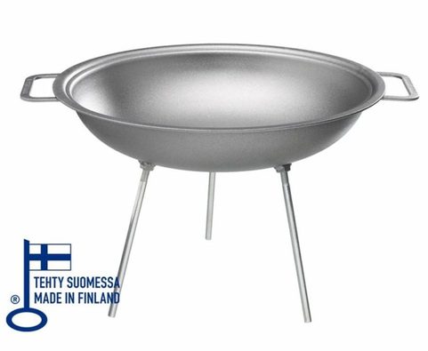 GRILL PAN WITH LEGS Ø43 CM, MUURIKKA, FINLAND