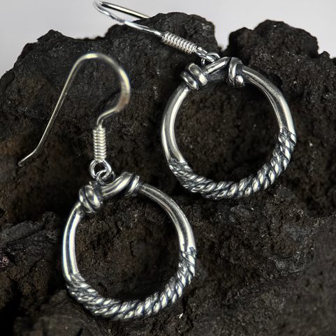 VIKING, SILVER EARRINGS, AG 925
