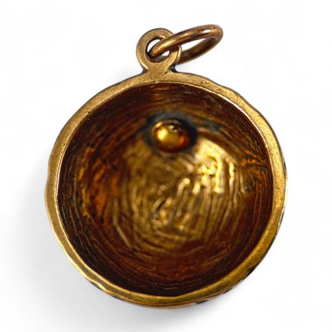 GOLF BALL, BRONZE PENDANT