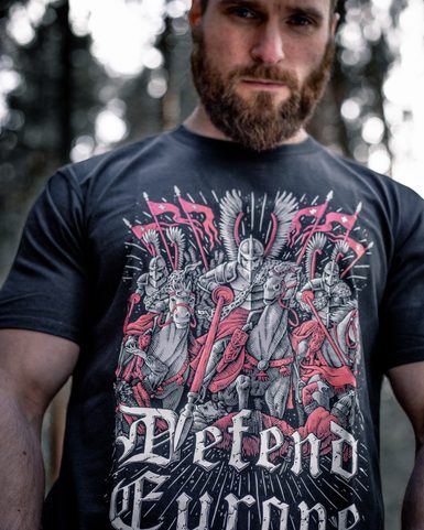 DEFEND EUROPE - POLISH HUSSARS 1683, MEN'S T-SHIRT