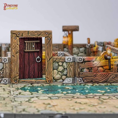 DUNGEONS & LASERS: DWARVEN MINE - HALF-HEIGHT WALLS