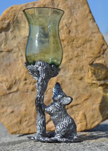 SCHNAPPS GLASS WITH MOUSE