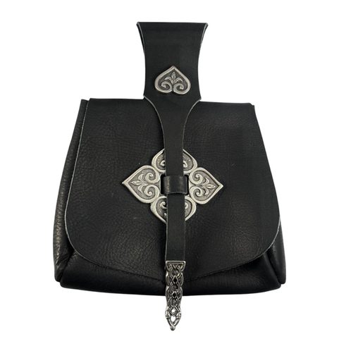 VIKINSKÁ KOŽENÁ BRAŠNA, BIRKA, ČERNÁ