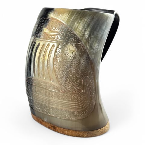 DRAKKAR, VIKING SHIP, HORN CUP