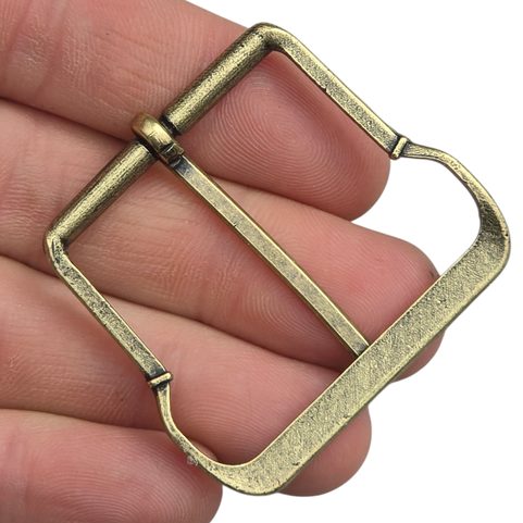 BELT BUCKLE, 15TH CENTURY, BOHEMIA, ZINC, OLD BRASS