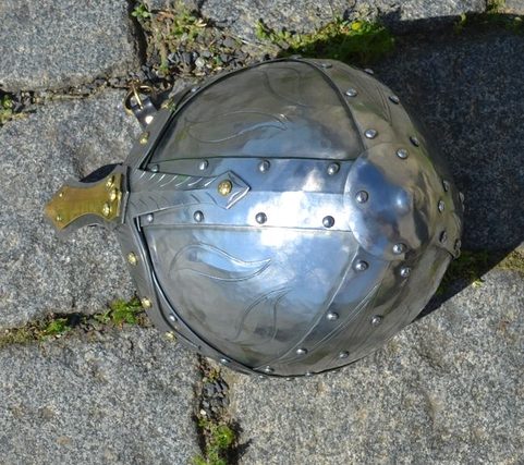 NORMAN NASAL HELMET, WELL DECORATED